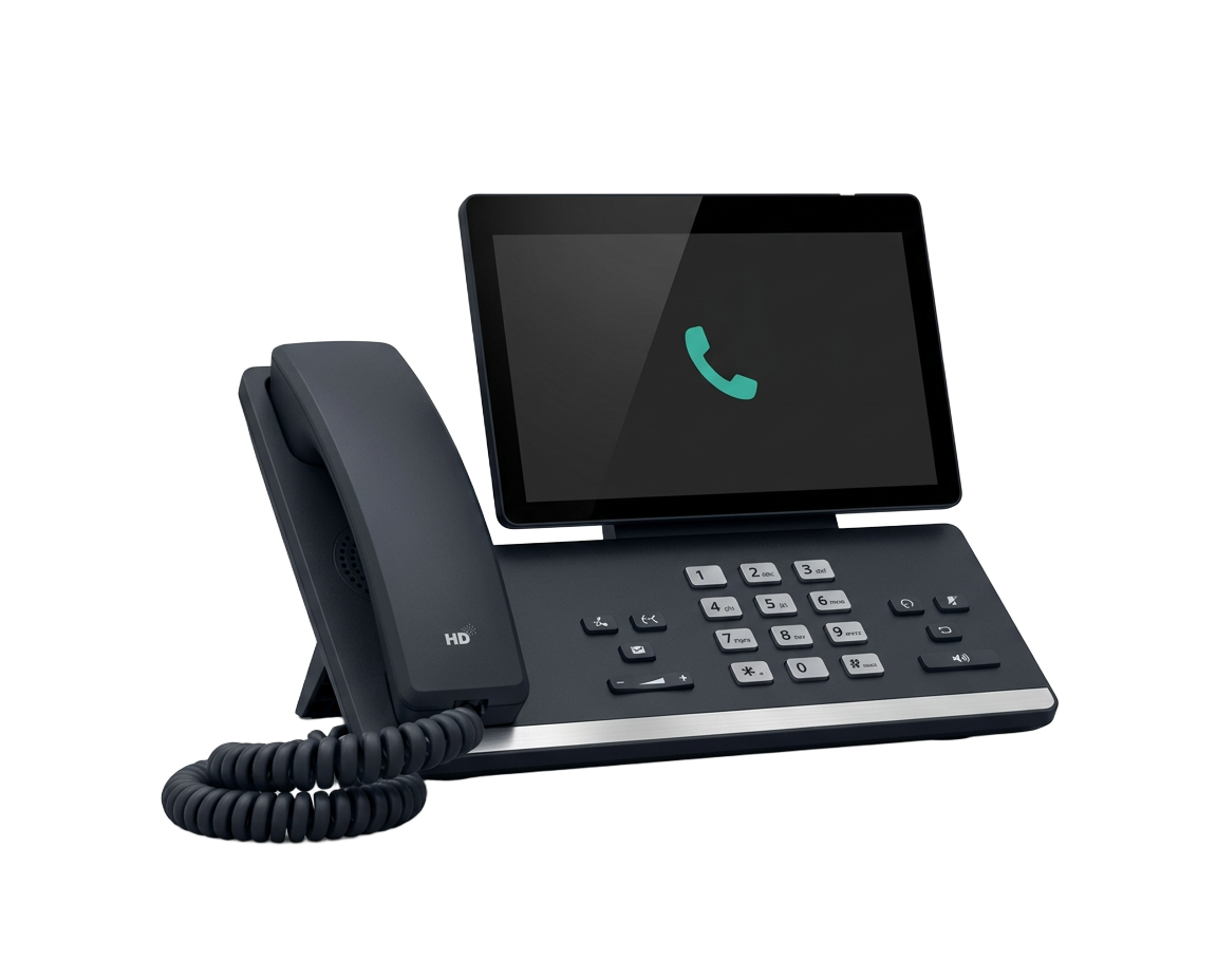 Illustration d’un téléphone fixe IP professionnel